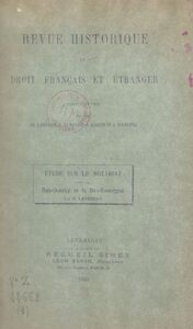 Étude sur le notariat dans le Bas-Quercy et le Bas-Rouergue