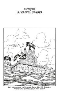One Piece édition originale - Chapitre 1066 La volonté d'Ohara