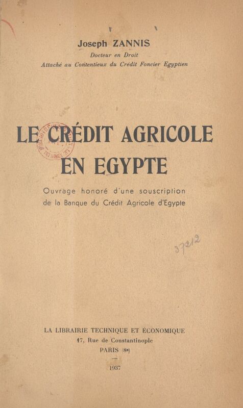 Le Crédit agricole en Égypte