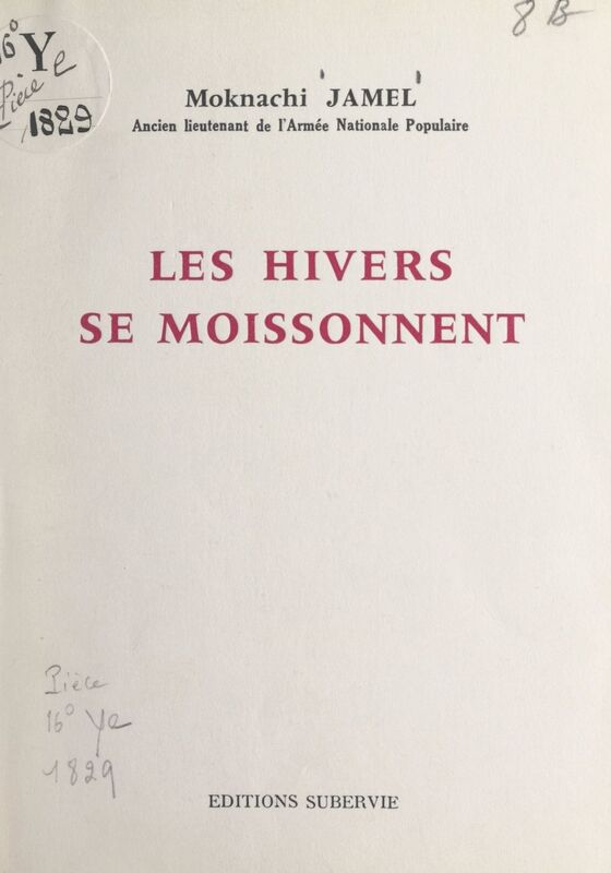 Les hivers se moissonnent