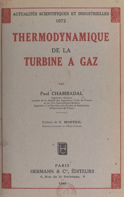 Thermodynamique de la turbine à gaz