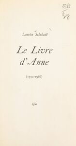 Le livre d'Anne (1952-1966)