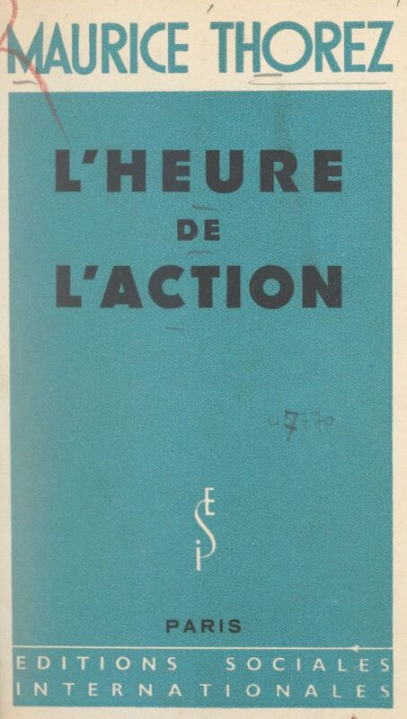L'heure de l'action Programme de redressement national et social