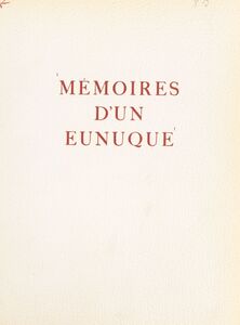 Mémoires d'un eunuque