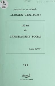 100 ans de christianisme social