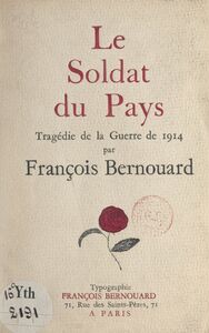 Le soldat du pays Tragédie de la guerre de 1914
