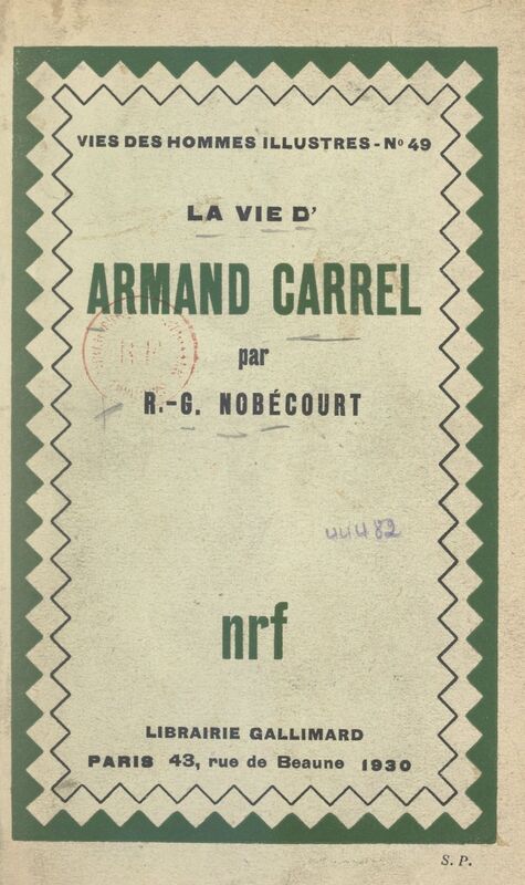 La vie d'Armand Carrel
