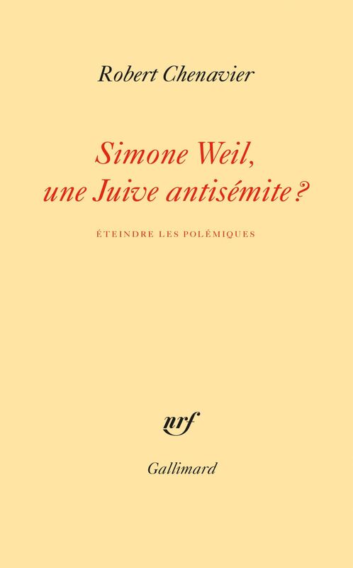 Simone Weil, une Juive antisémite ? Éteindre les polémiques
