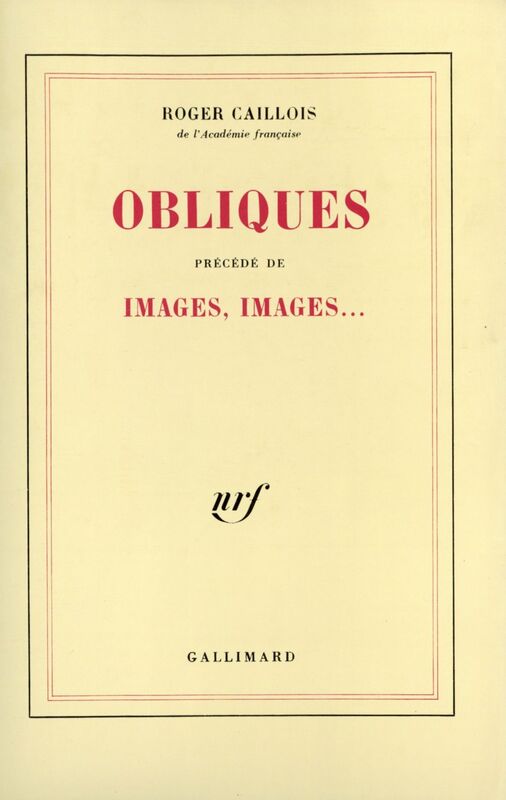 Obliques / Images, images...