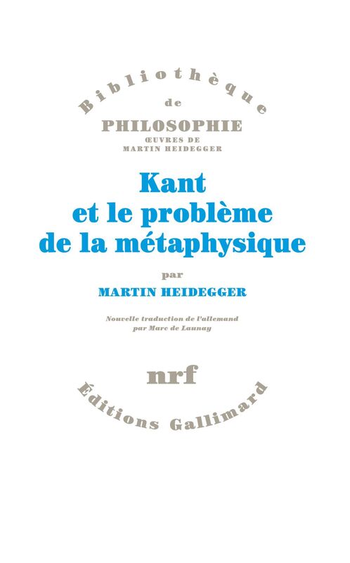 Kant et le problème de la métaphysique