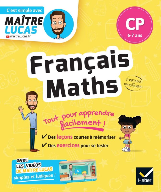 Français et Maths CP cahier de révision et d'entrainement - C'est simple avec Maître Lucas