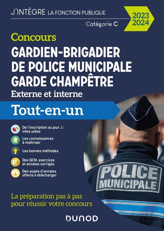 Concours Gardien-brigadier de police municipale - Garde champêtre - 2023-2024 Tout-en-un