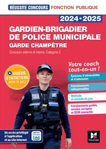 Réussite Concours - Gardien-brigadier de police municipale - Préparation complète 2023-2024