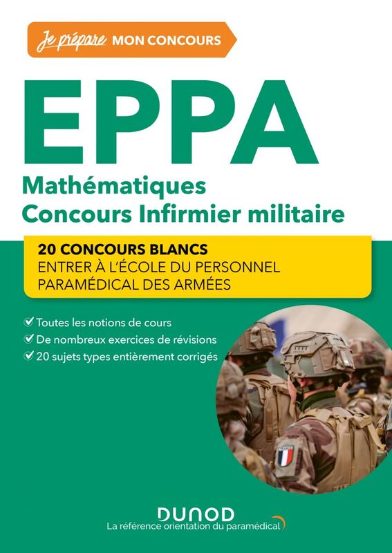 EPPA - Mathématiques - Concours Infirmier militaire 20 concours blancs