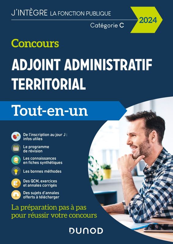 Concours Adjoint administratif territorial - 2024 Tout-en-un - Externe, interne, 3e voie