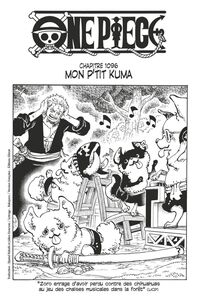 One Piece édition originale - Chapitre 1096 Mon p'tit Kuma