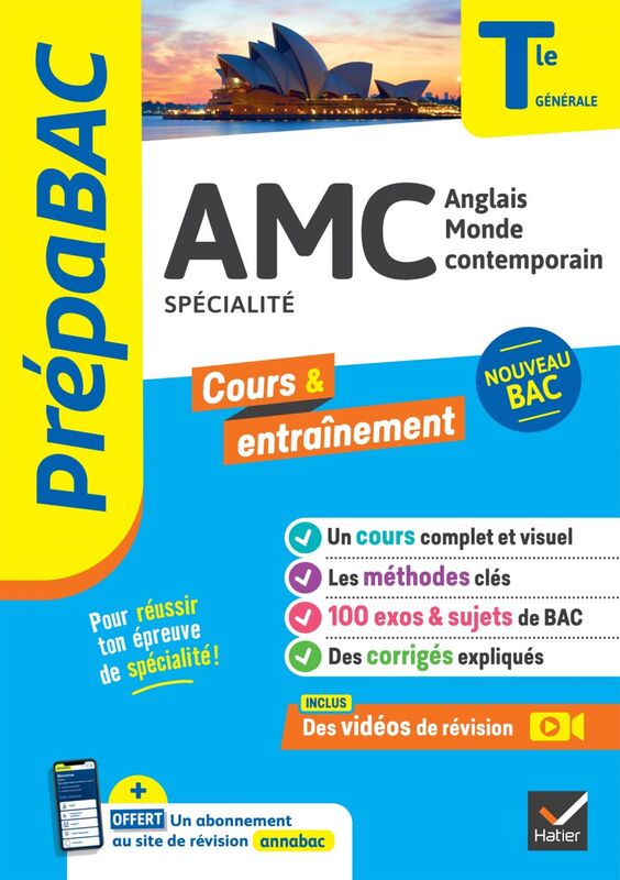 Prépabac AMC (Anglais monde contemporain) Tle générale (spécialité) - Bac 2024 nouveau programme de Terminale