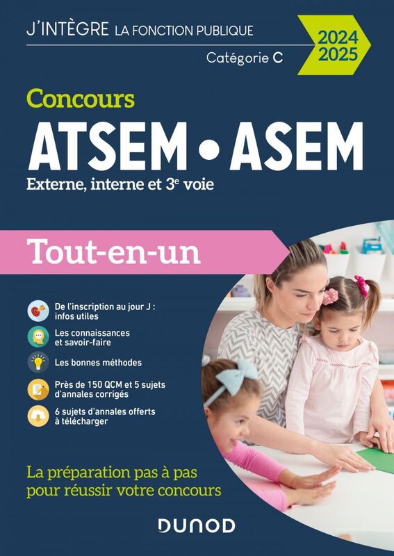 Concours ATSEM ASEM  - 2024-2025 Externe, interne et 3e voie - Tout-en-un