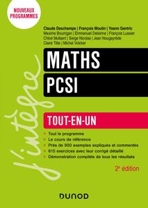 Maths PCSI - 2e éd. Tout-en-un