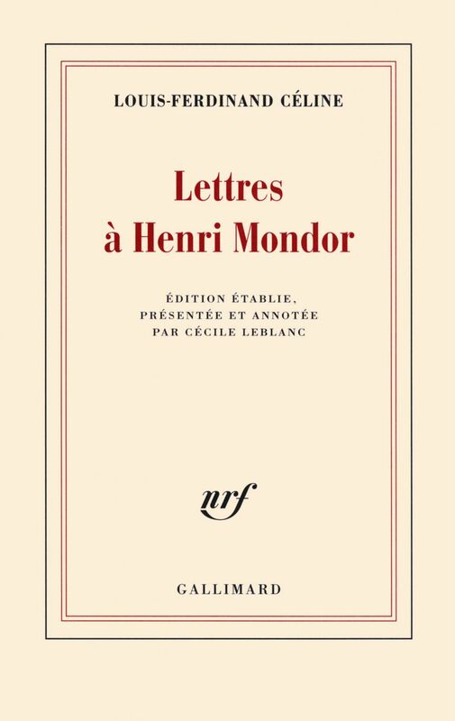 Lettres à Henri Mondor