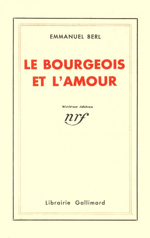 Le Bourgeois et l'amour
