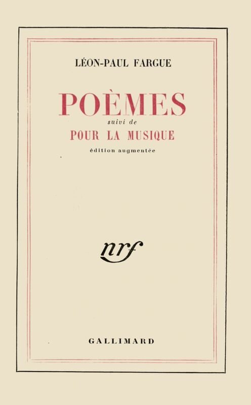 Poèmes / Pour la musique