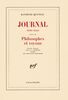 Journal (1939-1940) / Philosophes et voyous