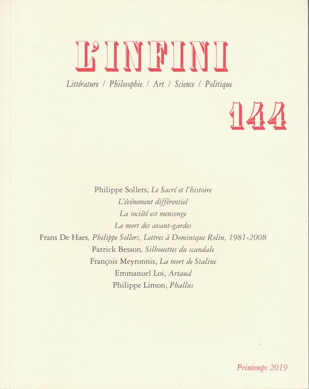 L'Infini N° 144