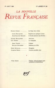 La Nouvelle Revue Française n° 200 (Août 1969)