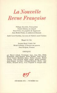 La Nouvelle Revue Française N° 254
