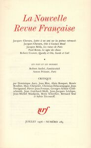 La Nouvelle Revue Française N° 283