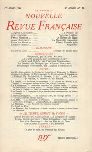 La Nouvelle Nouvelle Revue Française N' 39 (Mars 1956)