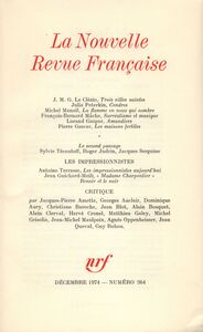 La Nouvelle Revue Française N° 264