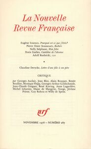 La Nouvelle Revue Française N° 287