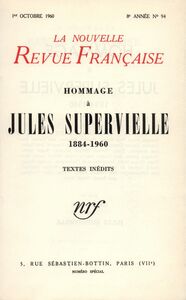 Hommage ŕ Jules Supervielle N' 94 (Octobre 1960) (1884-1960)