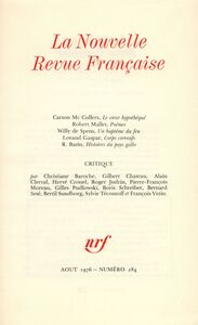 La Nouvelle Revue Française N° 284