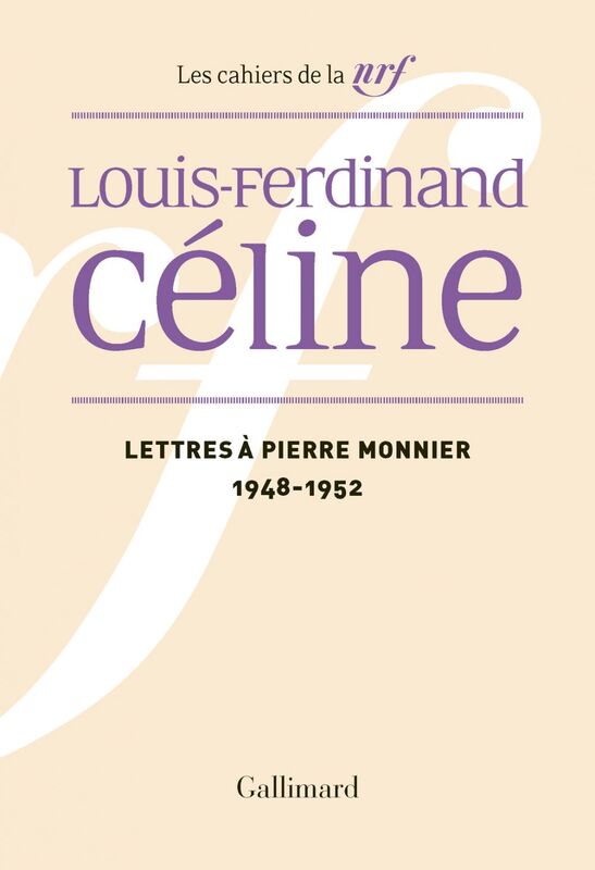 Lettres à Pierre Monnier (1948-1952)