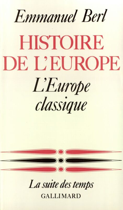 Histoire de l'Europe (Tome 2) - L'Europe classique
