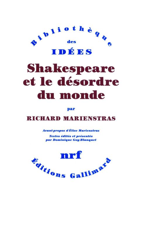Shakespeare et le désordre du monde