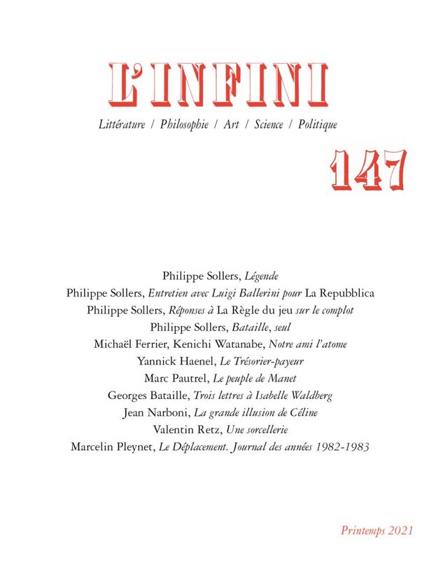 L'Infini N° 147