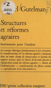 Structures et réformes agraires Instruments pour l'analyse