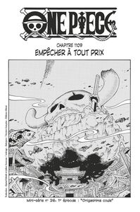 One Piece édition originale - Chapitre 1109 Empêcher à tout prix