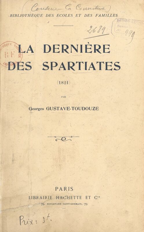 La dernière des Spartiates (1821)