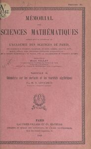 Géométrie sur les surfaces et les variétés algébriques