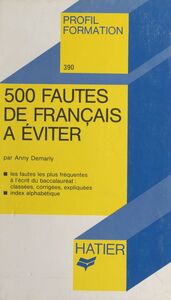 500 fautes de français à éviter