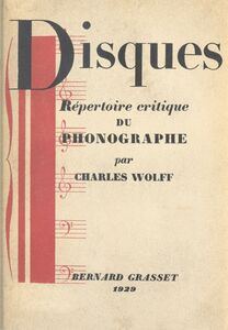 Disques Répertoire critique du phonographe
