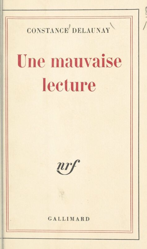 Une mauvaise lecture