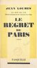 Le don de vie, histoire contemporaine des originaires d'un village (1) Le regret de Paris