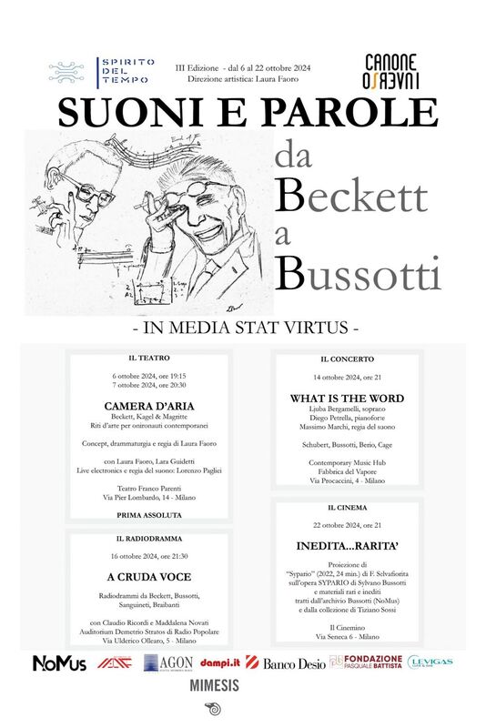 Suoni e Parole Da Beckett a Bussotti