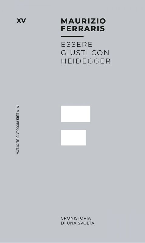 Essere giusti con Heidegger Cronistoria di una svolta
